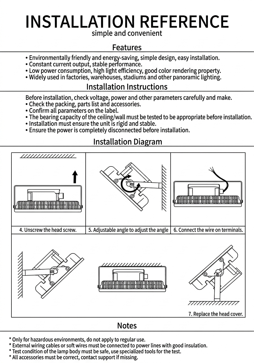 Support de fixation réglable et lyre projecteur ATEX