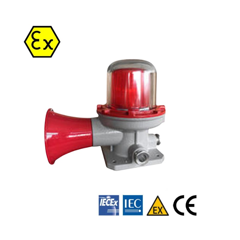 avertisseur-lumineux-sonore-securite-ex Balise d'avertissement Atex Aviation 10W 40W LED économe en énergie pour sommets montagneux et zones élevées antennes