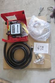 Kit complet pompe à gasoil électrique 12V portable avec pinces crocodiles