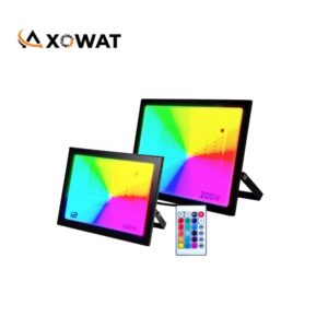Projecteur LED RGB 100W IP66 ETD-PAD-RGB | Éclairage LED Multicolore Haute Puissance