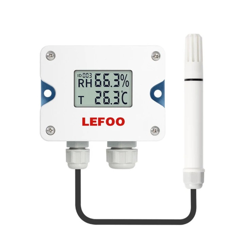 Capteur de Température et d’Humidité LFH10A Capteur de Température et d’Humidité LFH10A IP65 avec écran LCD, sortie RS485 Modbus, 4-20mA et 0-10V pour la surveillance des environnements industriels.