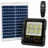 Projecteur Solaire AXOWAT ETD-JJZSIII-400W IP66 avec panneau solaire, batterie LiFePO4 et flux lumineux de 48 000 lumens.